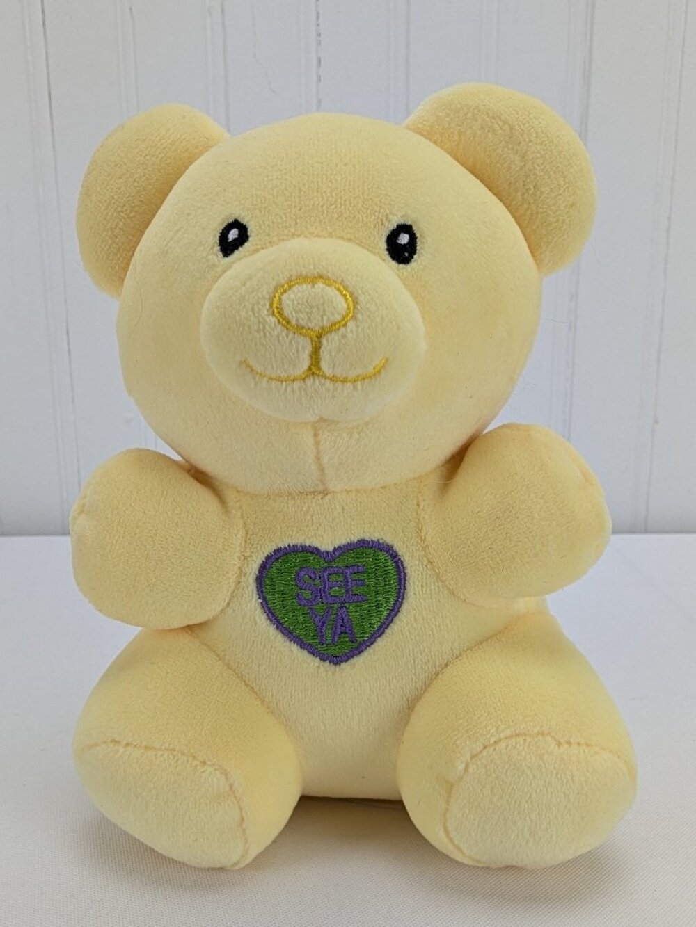 Yellow Candy Gummy Bear Plush 6" Stuffed Animal See Ya 2024 Walmart Super Soft